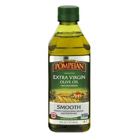PompeianÂ® Imported Extra Virgin Smooth Olive Oil 16 fl. oz. (The Best Extra Virgin Olive Oil Brand)