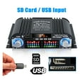 thumbnail image 4 of BT-998 Hifi Audio Home Digital Amplifiers Car Audio Bass Power Bluetooth Amplifier FM USB SD Radio For Subwoofer Speakers DC12V ,Bluetooth 5.0, 4 of 6