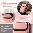 thumbnail image 4 of Hardside Luggage Set 5 Piece with Bags,20IN Half-opening Carry on Luggage with USB Port, Expandable 24IN 28IN Luggage with Double Spinner Wheels TSA Lock, 4 of 9
