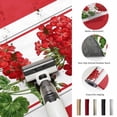 thumbnail image 5 of Area Rugs 5'x7', Red Flowers Carpet Runner Indoor Outdoor Rugs Home Decor Aesthetic, Spring Summer Floral Pastoral Botanical Leaf Non Slip Mats Washable Accent Rug for Living Room Bedroom, 5 of 8