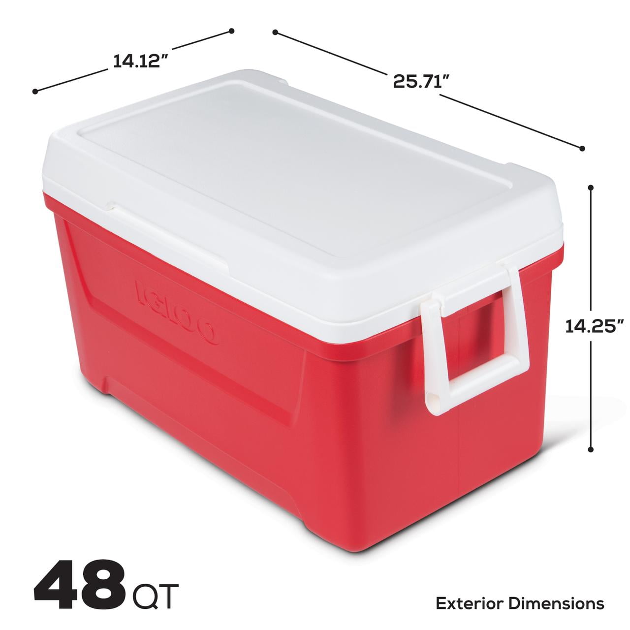 Details about   NEW 48 Quart Laguna Ice Chest Cooler With Swing Up Carry Handle 45 Liters Blue 
