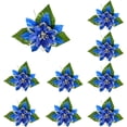 thumbnail image 6 of HAOSHICS 10Pcs Christmas Artificial Flowers, Christmas Artificial Pine Cones Berry Stems Bouquets for Xmas Wreath DIY Crafts Floral Arrangement Party Gift Decor (blue), 6 of 8