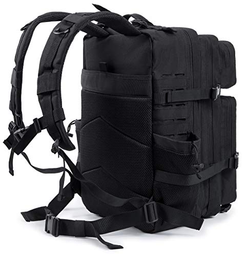 QT&QY 45L Outdoor Backpack for Men Crossfit Molle Hiking Daypack Travel Rucksack 3 Day Camping Pack