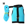 thumbnail image 3 of Destyer Hamster Mesh Harness Leash Lightweight And Breathable Multiple Colors Available Breathable Light Blue M, 3 of 6