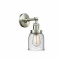 thumbnail image 2 of 201F-SN-G54-Innovations Lighting-Bell - 1 Light Semi-Flush Mount In Industrial Style-13.5 Inches Tall and 5 Inches Wide-Brushed Satin Nickel, 2 of 2