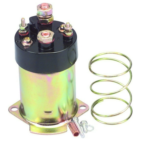 OEG Parts New 12V Heavy Duty Starter Solenoid Replacement For Case, CAT, John Deere, Allis-Chalmers, GM, Mercury Marine, 4-Terminal 8733261, 89902, 1114247, 4912314-4