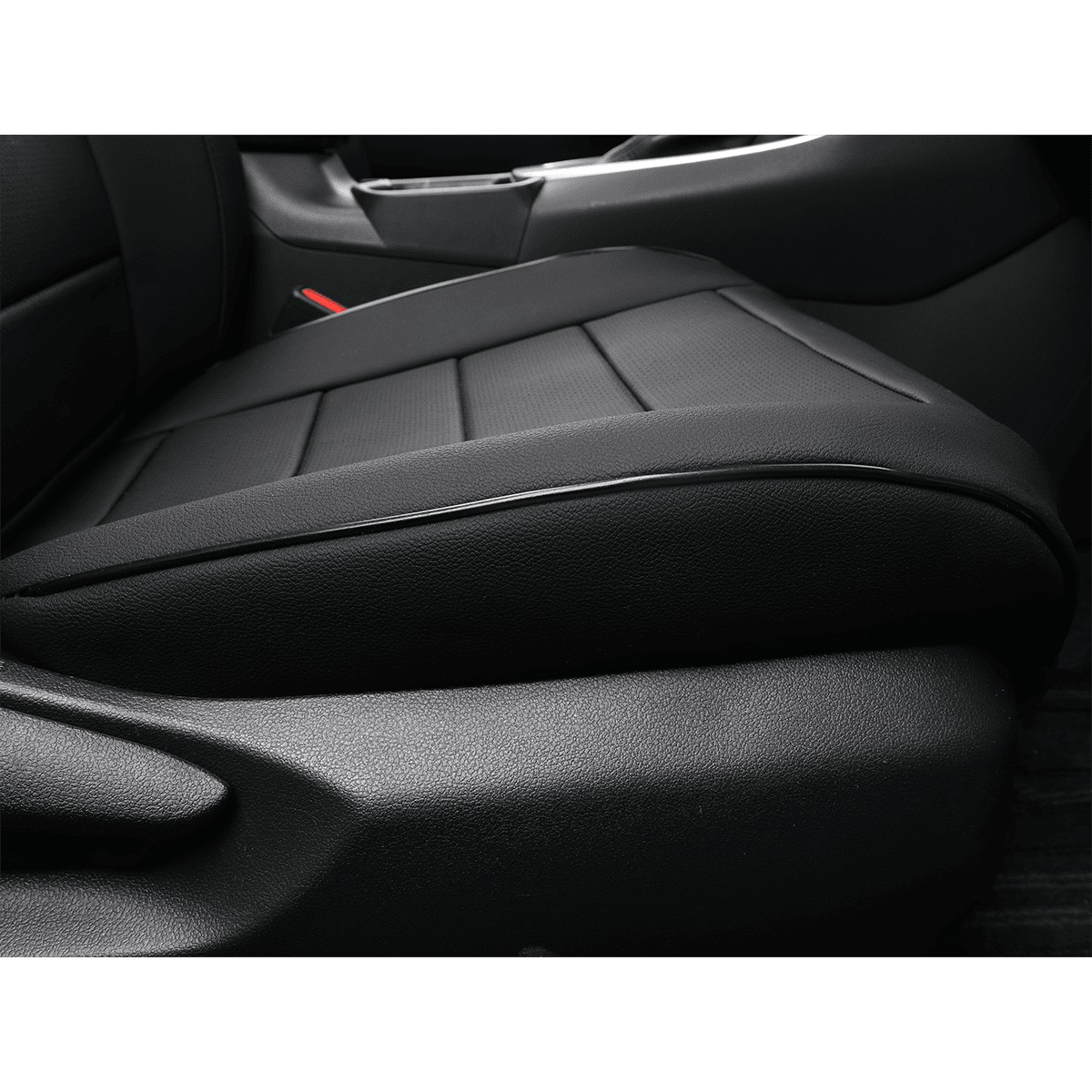 EKR Custom Fit RAV4 Hybrid Car Seat Covers for Toyota RAV4 Hybrid 2019 2020 2021 2022 2023 2024 2025 LE,XLE,Limited,XLE Premium,Woodland Edition Full Set,Leather(Black)