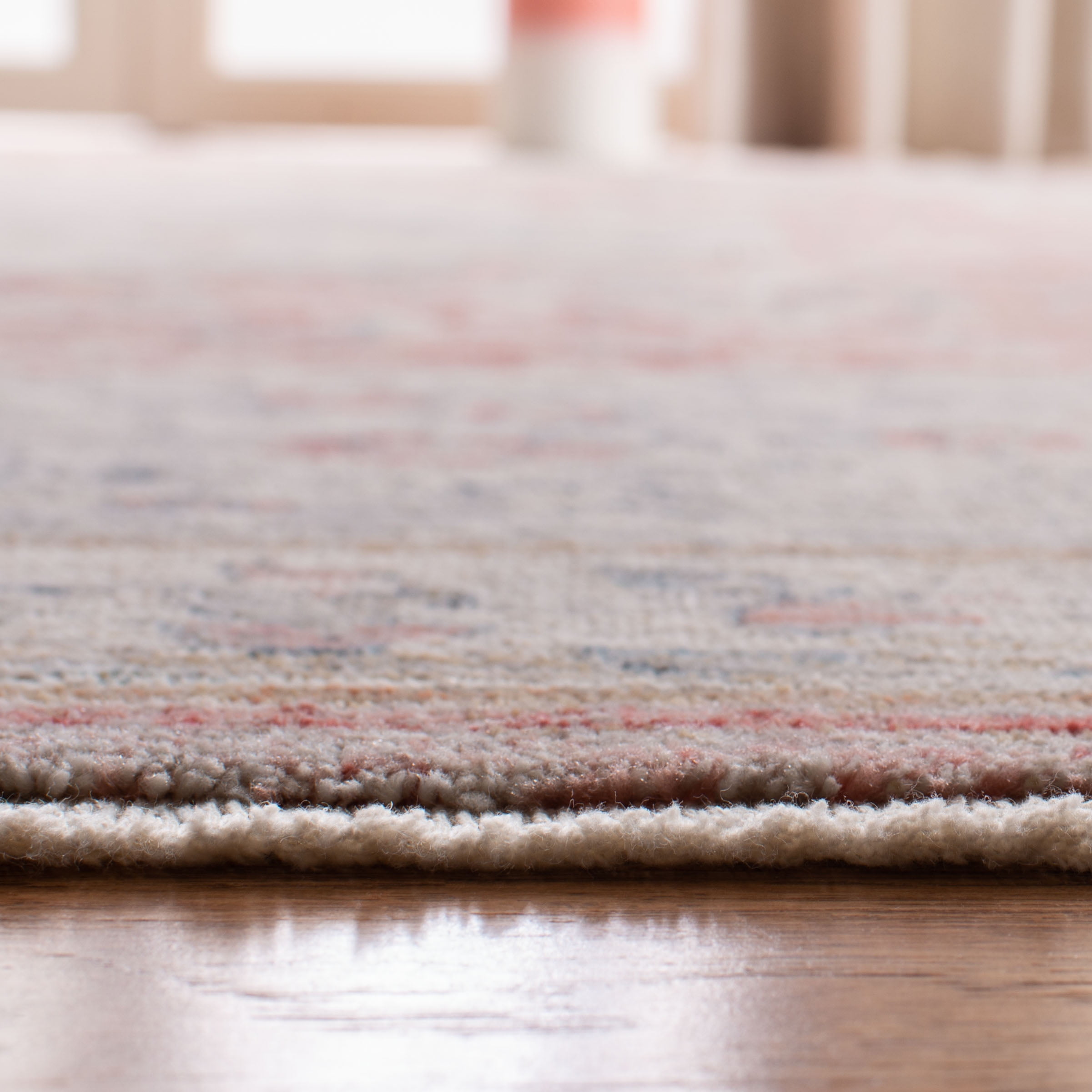 Safavieh Kenitra Jermaine Oriental Polyester Runner Rug, Pink/Gray, 2'2" x 8'