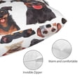 thumbnail image 5 of Salouo Happy Dog Faces Collage Pattern Pillow Cases,1PC Pillow Covers with Envelope Closure Decorative Pillow Case for Bed Couch,Pillows Not Included-16"x24", 5 of 6