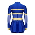 thumbnail image 6 of Zaldita Kids Girls Glitter Cheerleading Uniform Cheer Leader Outfits Sparkly Dance Dress Leotard Performance Dancewear Royal 16, 6 of 7