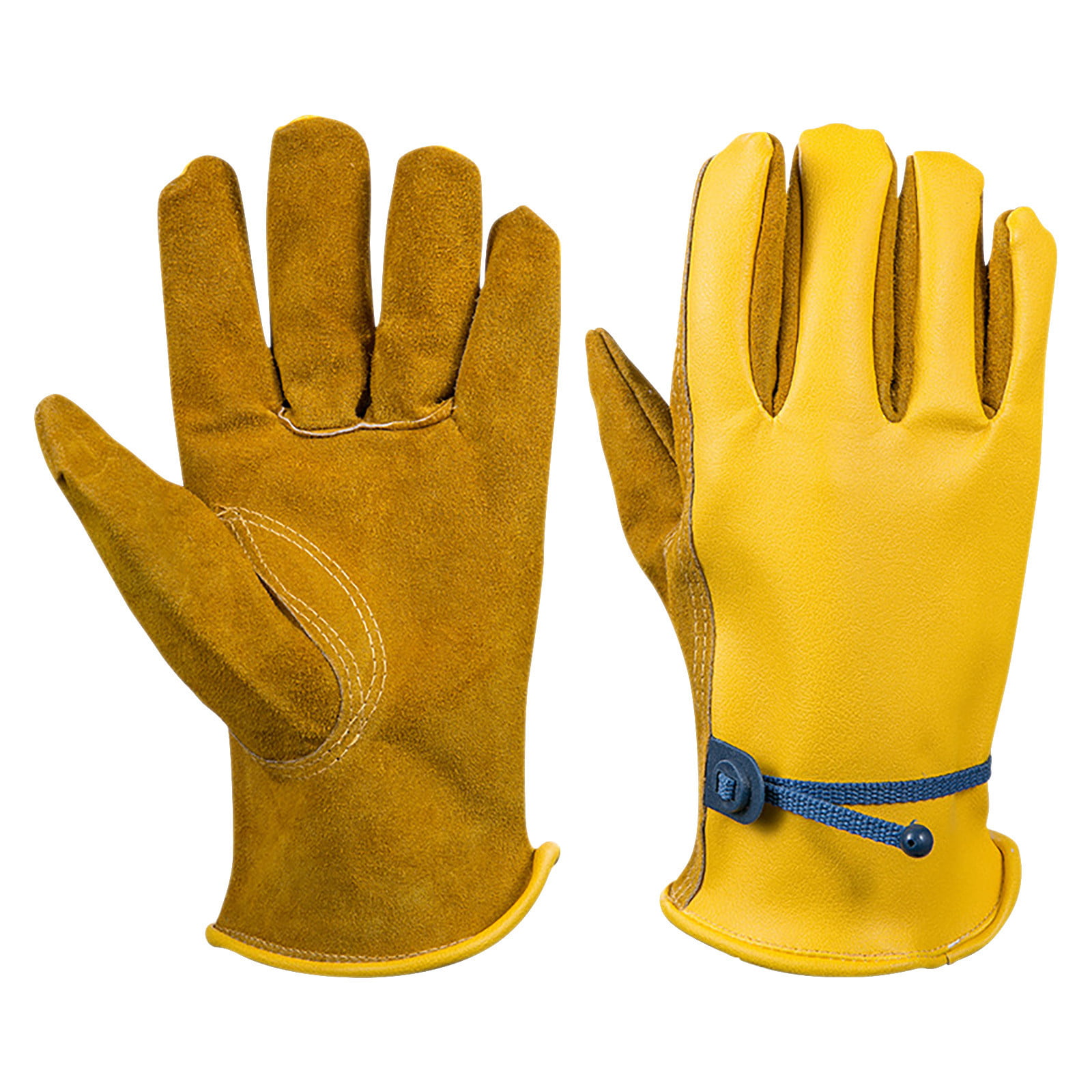 Work Gloves Heavy Duty Safety Mechanic Gardening Builders Cut Hand Protection 