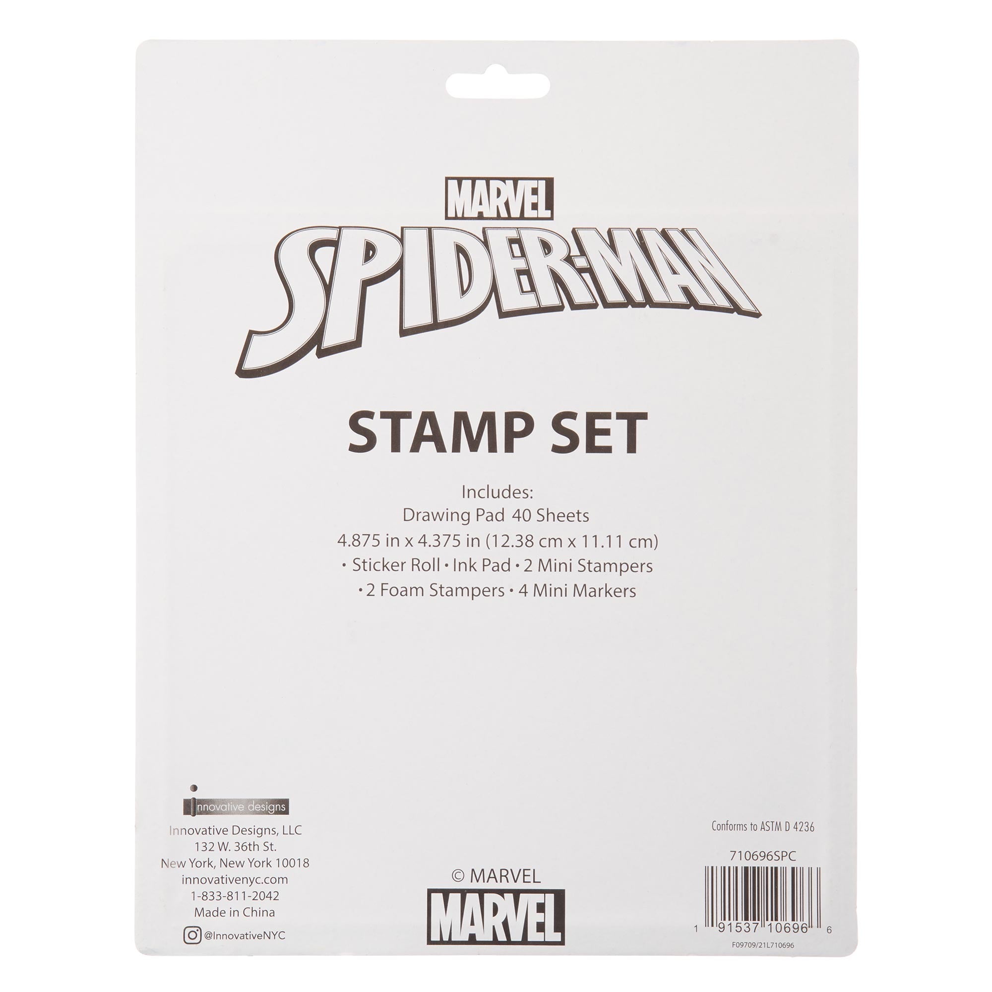 Réveil numérique carré Marvel Spiderman - Bleu - 8x8x8cm