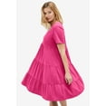 thumbnail image 2 of ellos Women's Plus Size Tiered Knit Tee Dress, 2 of 2