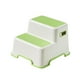 thumbnail image 2 of Taburete infantil con escalón, patas de goma gruesas, refuerzos y antivuelco para baño. Verde, 2 of 9