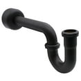 thumbnail image 3 of Westbrass CO401-12-62 1-1/4" Brass Bathroom Sink P-Trap with 12" Slip Joint Extension Tube, Matte Black, 3 of 10