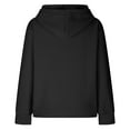 thumbnail image 5 of Fashion Waffle Long Sleeve Hoodies for Women Plus Size Cute Graphic Print Casual Pullover Sweatshirt Fall Winter Tops(Black,XXXL), 5 of 5