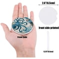 thumbnail image 2 of FMSHPON Ocean Theme Old Map Vintage Blue Octopus Set of 4 Car Coaster for Drinks, Absorbent Ceramic Stone Coasters Cup Mat with Cork Base for Home Kitchen Room Coffee Table Bar Decor, 2 of 5