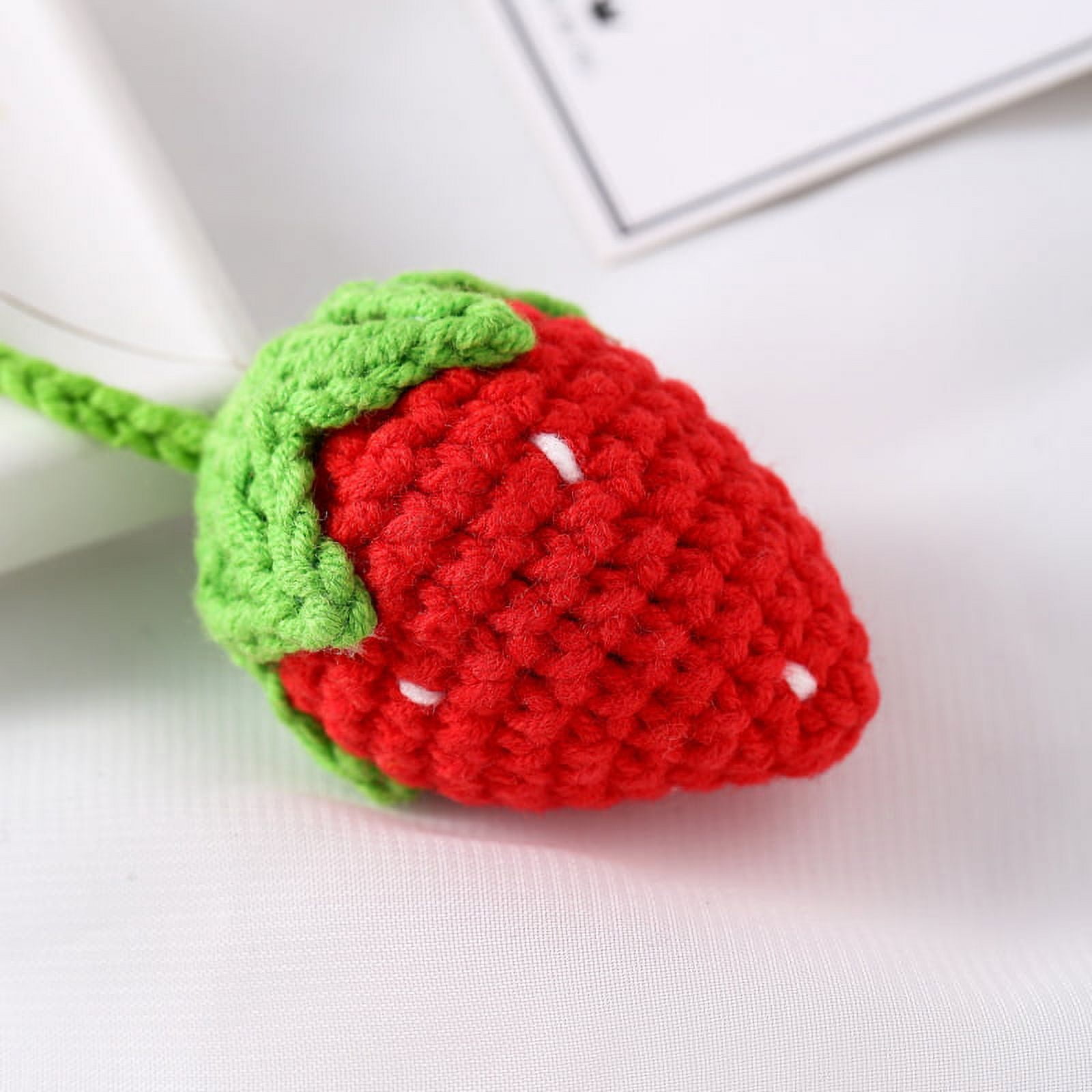 Cherry Keychain Crochet Amigurumi - Shop radaa89 Keychains - Pinkoi