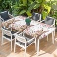 thumbnail image 2 of Easter Table Cloths for 3 Foot Rectangle Tables, Spring Cute Rabbit Eggs Botanical Flowers Rose Patio Waterproof Elastic Fitted Tablecloths, Washable Rectangular Table Cover for Camping, 2 of 8