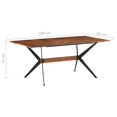 thumbnail image 4 of vidaXL Dining Table 180x90x76 cm Solid Mango Wood, 4 of 4