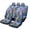 Dragonfly Floral Garden, variant on Odenmar White Cat Butterfly Ornamental Car Seat Covers Full Set Made with Mesh Fabric Universal Fit Protectors for Trucks Vans Sedans Suvs
