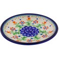 thumbnail image 1 of Polish Pottery 4¾-inch Saucer (Spring Flowers Theme) Hand Painted in Boleslawiec, Poland + Certificate of Authenticity, 1 of 6