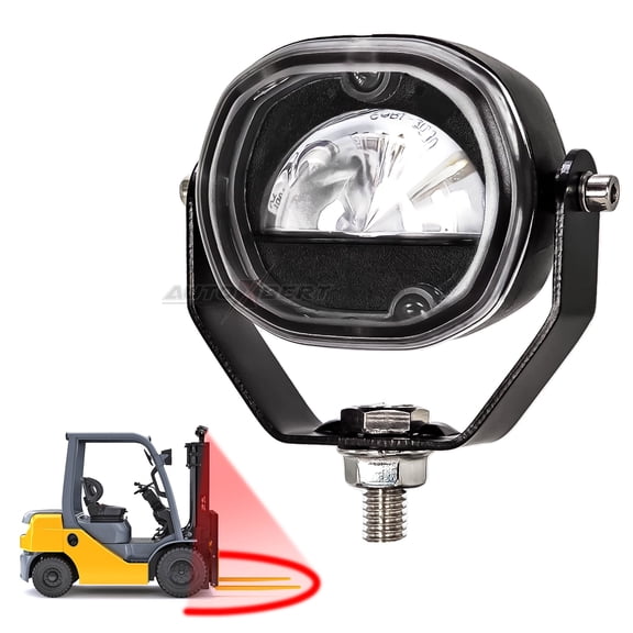 AUTOXBERT Red Arc U Beam Arch Forklift Safety Warning Light Area Pedestrian Lamp 10V-85V