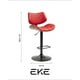 thumbnail image 2 of Banco Alto Ajustable Rojo para Barra, con Respaldo Acolchado y Base Metálica EKE Life, 2 of 5