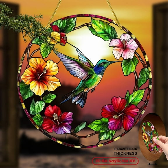 2D Flat Printing, Acrylic, 1 Round Acrylic Sign , Family Gathering Holiday Decorations, Perfect Gift for Graduation Season, Suitable for May Day, Mother'S Day, Suitable for 8*8inch