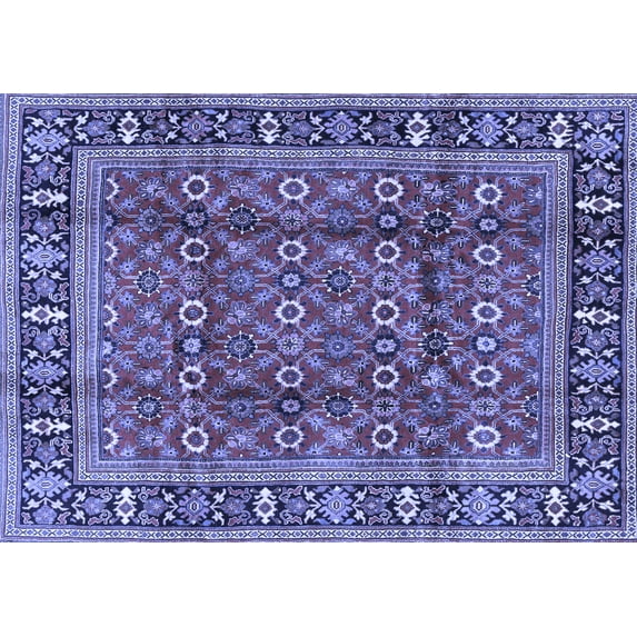 Ahgly Company Indoor Rectangle Persian Blue Traditional Area Rugs, 2' x 3'