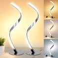 thumbnail image 2 of lámpara de noche LED regulable, lámpara de mesa táctil (blanco cálido/blanco/neutro), LED moderna con 3 niveles de brillo, lámpara decorativa para dormitorio, estudio, 2 of 5