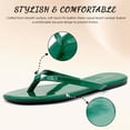 thumbnail image 4 of Flip Flops for Women Thong Flat Sandals Lightweight Minimalist Non-Slip Memory Foam Sole Open Toe Casual Vacation Daily Essentials Classic Beach Slippers, 4 of 7