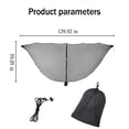 thumbnail image 3 of BAOPAI Premium Hammock Mosquito Net for Outdoor Camping Protection from Bugs and No-See-Ums with Comfortable Mesh Netting Packable Design, 3 of 7