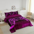 thumbnail image 3 of Erosebridal Gamer Bedding Queen Comforter Set for Boys, Neon Gamepad Down Comforter, Abstract Theme Decor, Reversible 3pcs, 3 of 7