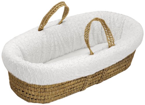 doll moses basket with bedding