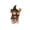 A001- Clear, variant on Witch Halloween Decorations 2.5 X 2 X 4 Inch Resin Mini Highland Cow Figurine Indoor Halloween Home Decor for Shelf Desk Fall Season Display 1 Pack