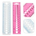 MANLINGDA Crochet Needle Rulers 4pcs Knitting Needle Gauge Sewing Tools