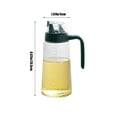 thumbnail image 3 of Glass Olive Oil Dispenser Bottle | 630ML Leakproof Kitchen Oil Container with Automatic Stopper & Non-Slip Handle | Red, Gray, or Green, 3 of 6