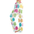 thumbnail image 2 of FrzhBrz Easter Pajama Pants Baggy Wide Leg Pj Bottoms Cute Egg Graphic Stretch Pj Pants Drawstring Easter Long Pajama Pants for Women, 2 of 6