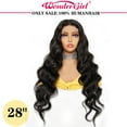 thumbnail image 2 of Body Wave Lace Front Wigs Human Hair For Women Natural Black 13x6x1 T Part Hd Transparent Lace, 2 of 10
