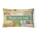 thumbnail image 1 of Carolines Treasures SB3080PW1216 Welcome To The Camp Indoor & Outdoor Fabric Decorative Pillow, 1 of 3