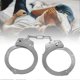 thumbnail image 4 of Handcuffs Silver Stainless Steel Double Lock Fashionable Role Play Handcuffs For Adults, 4 of 5