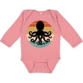 thumbnail image 3 of Inktastic Octopus Retro Vintage Sunset Boys or Girls Long Sleeve Baby Bodysuit, 3 of 5