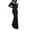 Black, variant on Women Off the Shoulder Long Sleeve Dress Open Back Elegant Formal Evening Wedding Guest Bodycon Maxi Dresses Trendy, Navy