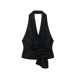 thumbnail image 3 of HH TRAF 2024 Conjuntos femeninos con escote en V, sin mangas, espalda descubierta, cremallera, blusa + cintura elástica, pantalones anchos con cordones, traje de verano para mujer a la moda, 3 of 5