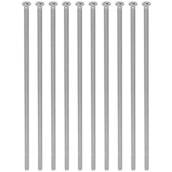 ifundom Stainless Steel Wall Plate Fixing Screws Extended Length 10pcs 6 x 0.3 x 0.3 inch Hardware