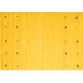 thumbnail image 1 of Ahgly Company Machine Washable Indoor Rectangle Solid Yellow Modern Area Rugs, 8' x 10', 1 of 4