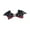 Burgundy, variant on Fogun Punk Evil Wing Hairclip for Women 2000s Festival Hair Barrettes Side Clip for Teens Girl Novelty Hair Shaping Accessorie