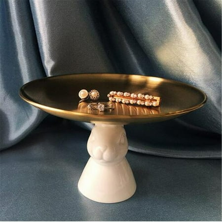 

Christmas Holiday Savings 2023! QTOCIO Kitchen Gadgets Ceramic Rabbit Tray In The Living Room Luxury Cake Snacks Jewelry Keys Cosmetics Storage Tray