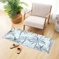 thumbnail image 4 of Luxury Bathroom Rug 39"x20" Non Slip Bedroom Mat Plush Shaggy Soft Absorbent Bath Rugs Washable Carpet for Kitchen Shower and Tub Tropical Palm Trees on Blue, 4 of 6